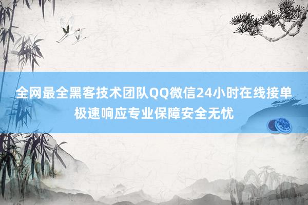 全网最全黑客技术团队QQ微信24小时在线接单极速响应专业保障安全无忧